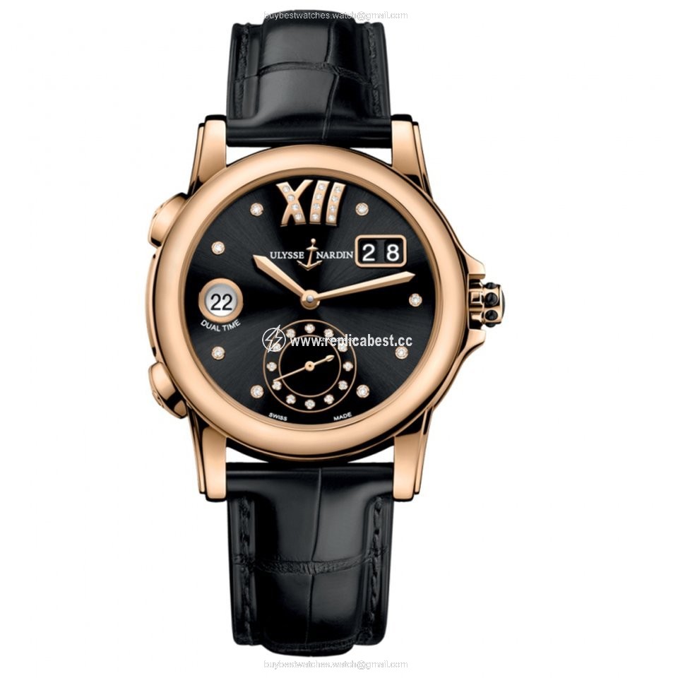Ulysse Nardin Dual Time Womens watch Automatic Rose gold 3346222 3002