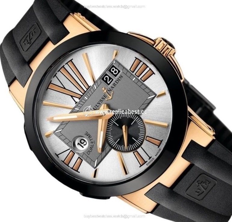 Ulysse Nardin Executive Dual Time Mens watch Unisex Automatic Rose gold 246-00