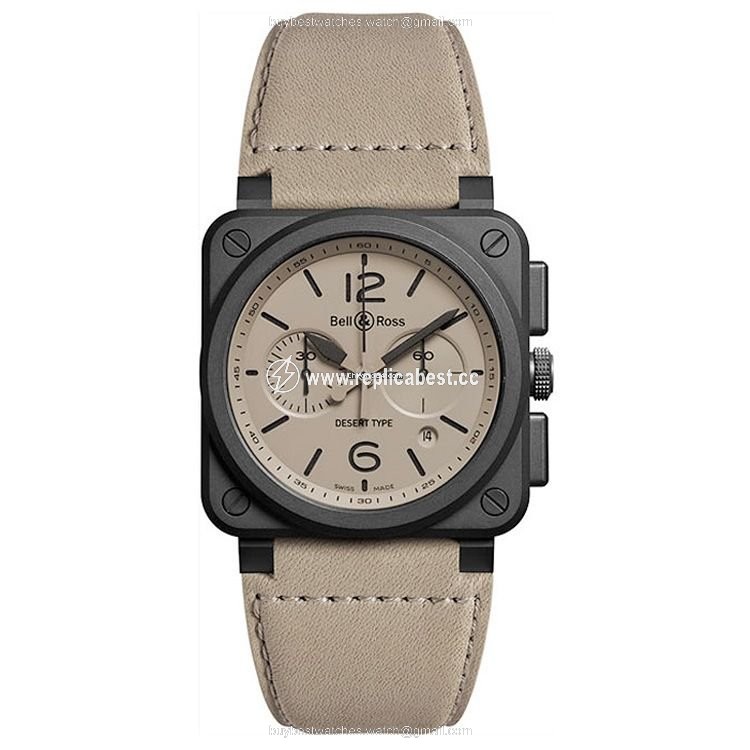 Bell & Ross BR 03-94 Chronographe Mens watch Unisex Automatic Ceramic BR0394-DESERT-CE
