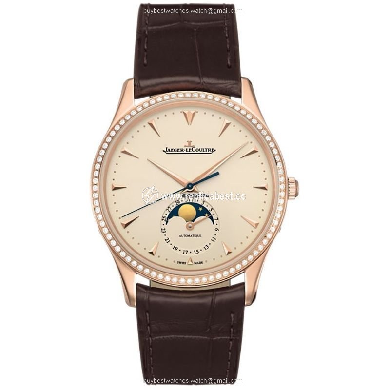 Jaeger-LeCoultre Master Ultra Thin Moon Mens watch Unisex Automatic Rose gold Q1362501