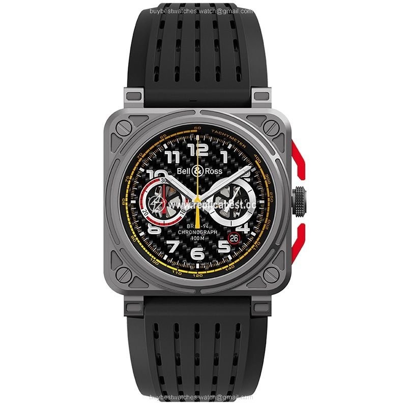 Bell & Ross BR 03-94 Chronographe Mens watch Unisex Automatic Titanium BR0394-RS18