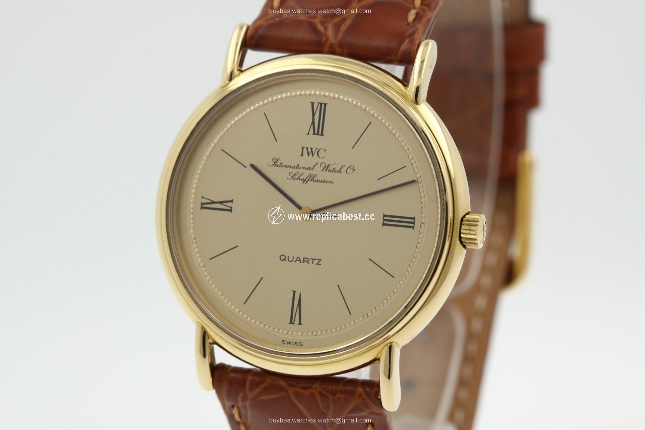 IWC Mens watch Unisex Quartz Yellow gold 3803