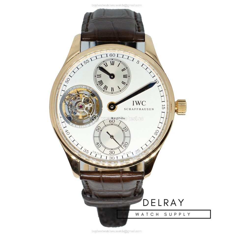 IWC Portuguese Tourbillon Mens watch Unisex Manual winding Rose gold IW544602