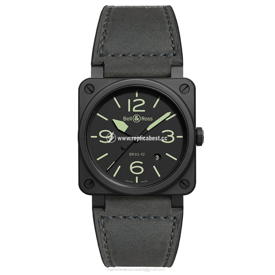 Bell & Ross BR 03 Mens watch Unisex Automatic Ceramic BR0392-BL3-EC SCA