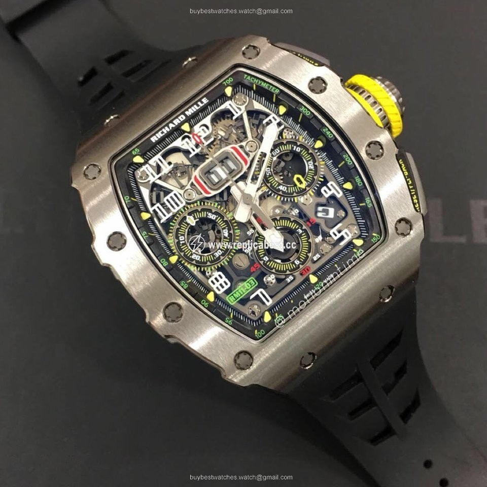 Richard Mille RM 011 Mens watch Unisex Automatic Titanium RM011.03
