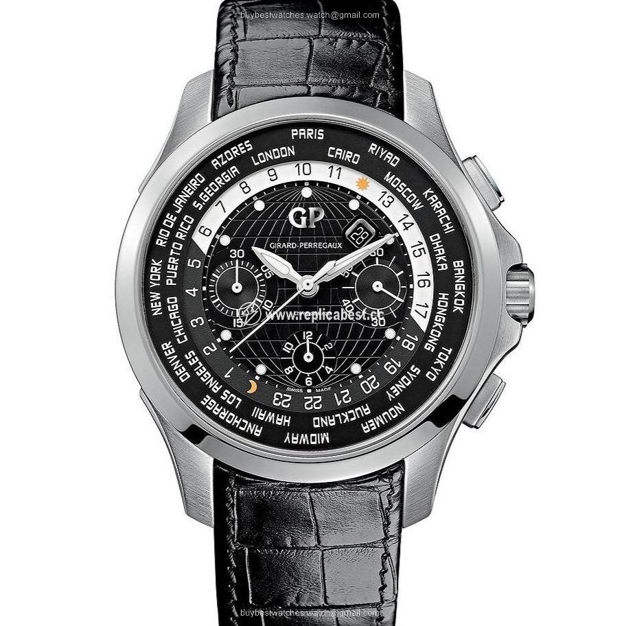 Girard Perregaux Traveller Mens watch Unisex Automatic Steel 49700-11-631-BB6B