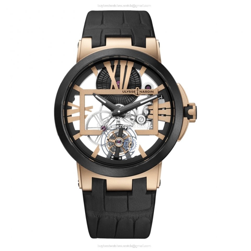 Ulysse Nardin Executive Skeleton Tourbillon Mens watch Unisex Manual winding Rose gold 1712139
