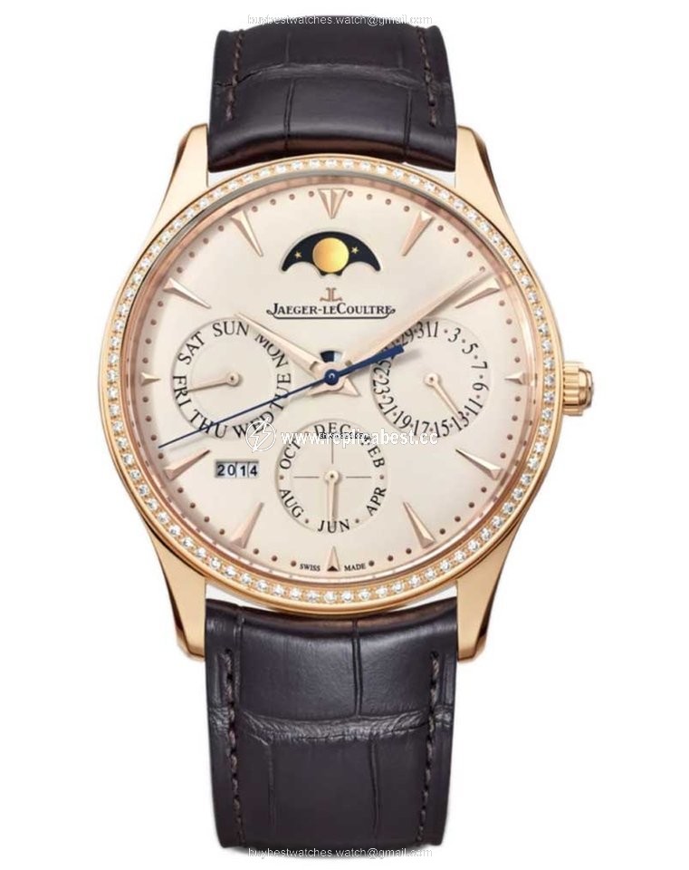 Jaeger-LeCoultre Master Ultra Thin Perpetual Mens watch Unisex Automatic Rose gold 1302501