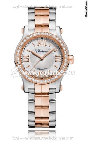 Chopard Happy Sport Womens watch Automatic Gold Steel 278573-6016