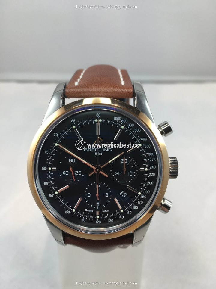 Breitling Transocean Chronograph Mens watch Unisex Automatic Steel UB015212 BC74
