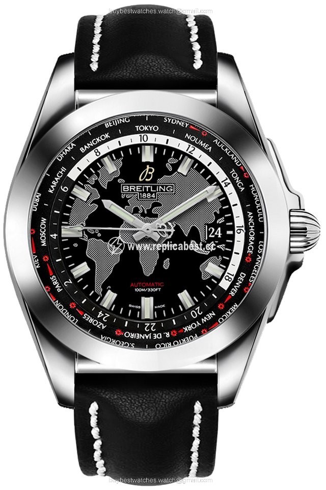 Breitling Galactic Unitime Mens watch Unisex Automatic Steel WB3510U4 BD94 435X