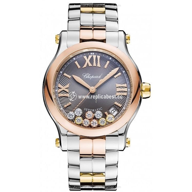 Chopard Happy Sport Womens watch Automatic Gold Steel 278559-9001