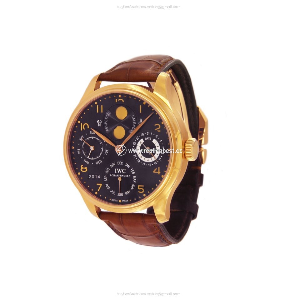 IWC Portuguese Perpetual Calendar Mens watch Unisex Automatic Rose gold IW5021-03