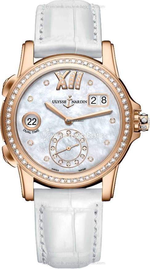 Ulysse Nardin Dual Time Womens watch Automatic Rose gold 3346-222B 391