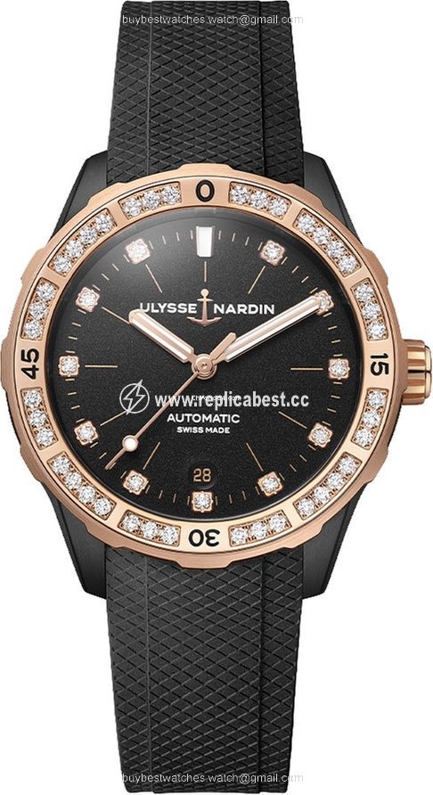 Ulysse Nardin Lady Diver Womens watch Automatic 8165-182B-3 BLACK