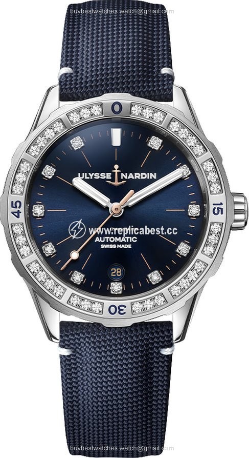 Ulysse Nardin Lady Diver Womens watch Automatic Steel 8163-182B 13