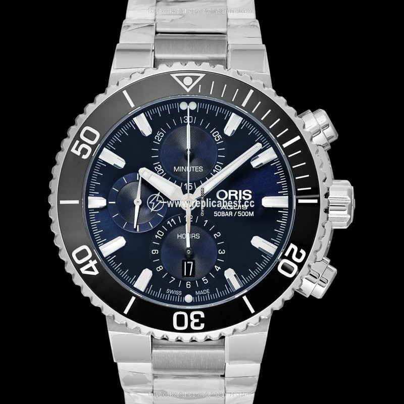 Oris Aquis Chronograph Mens watch Unisex Automatic Steel 01 774 7743 4155- 07 8 24 05