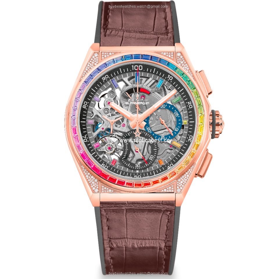 Zenith Defy El Primero Mens watch Unisex Automatic Rose gold 22.9003.9004 72.R585