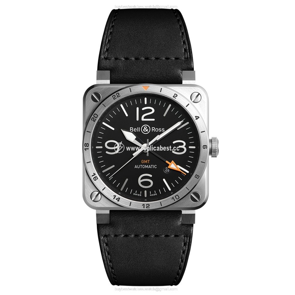 Bell & Ross BR 03 Mens watch Unisex Automatic Steel BR0393GMTST SCA