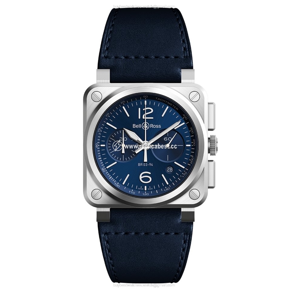 Bell & Ross BR 03-94 Chronographe Mens watch Unisex Automatic Steel BR0394BLUST SCA