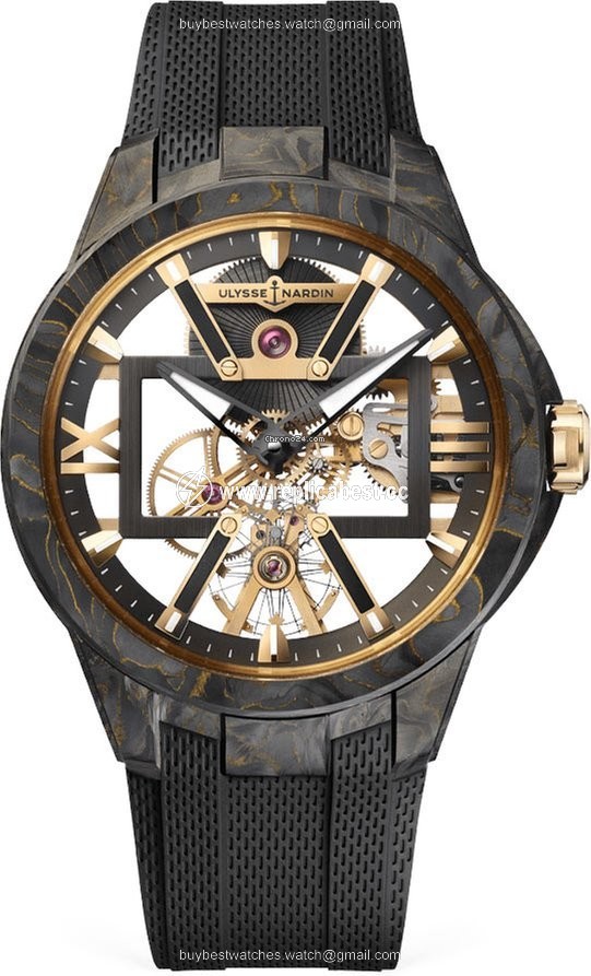 Ulysse Nardin Executive Mens watch Unisex Manual winding Carbon 3715-260-3 CARB Carbonium Gold