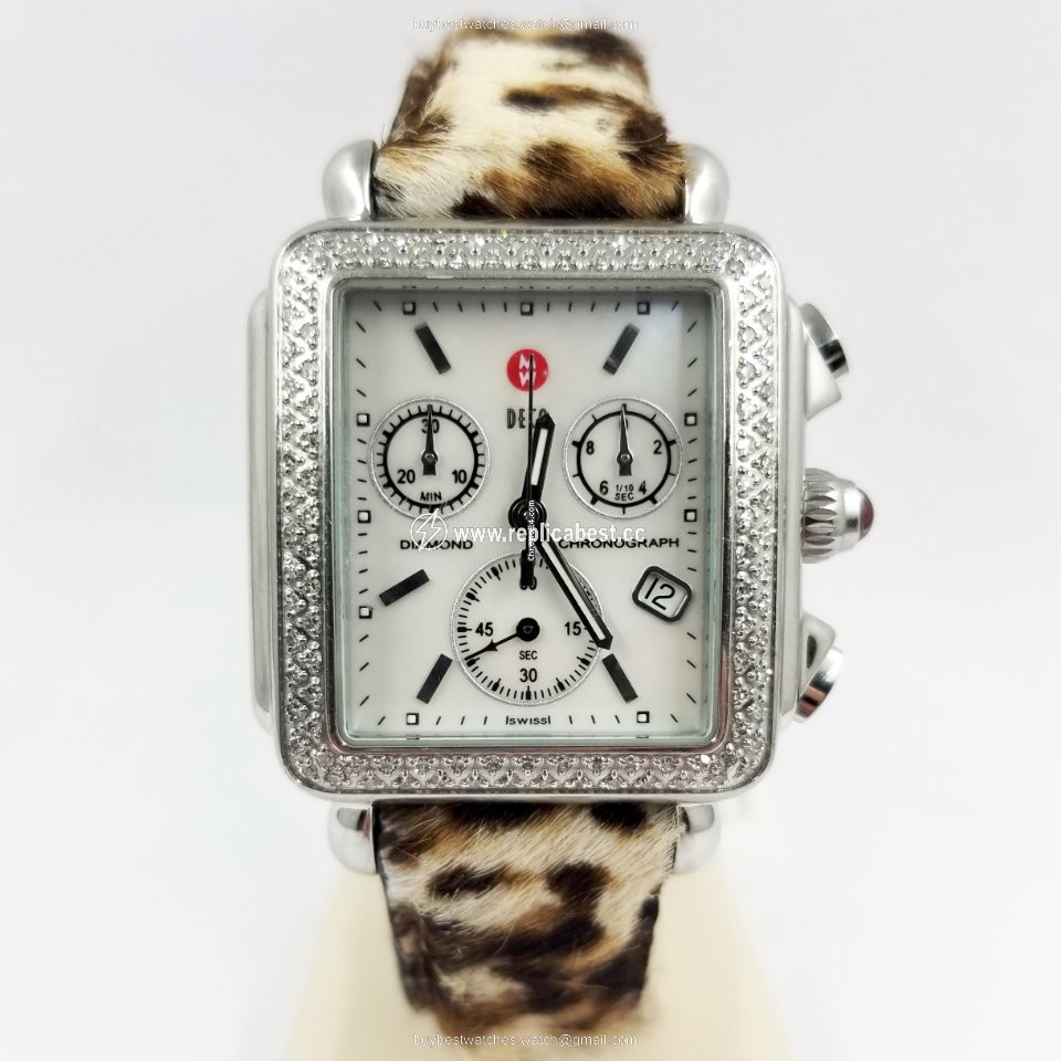 Michele Deco Womens watch Quartz Steel Michele Deco Chronograph