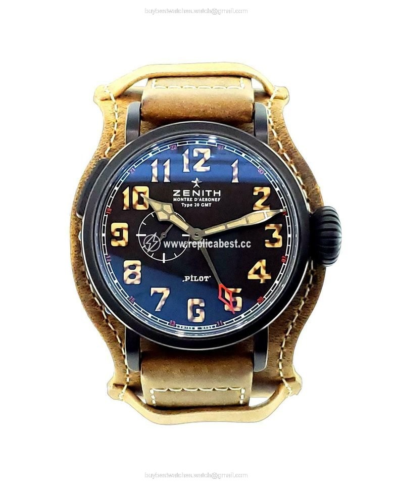 Zenith Pilot Type 20 GMT Mens watch Unisex Automatic Titanium 96.2431.693 21.C738