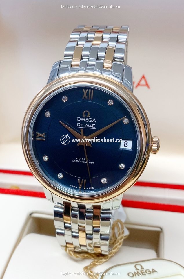 Omega De Ville Prestige Mens watch Unisex Automatic Gold Steel 424.20.33.20.53.001