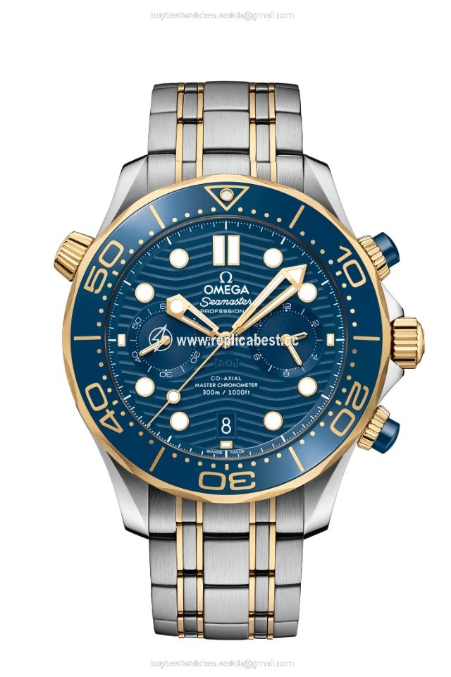 Omega Seamaster Diver 300 M Mens watch Unisex Automatic Gold Steel 210.20.44.51.03.001