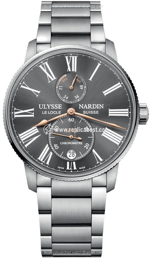 Ulysse Nardin Marine Torpilleur Mens watch Unisex Automatic Steel 1183-310-7m 42-bq