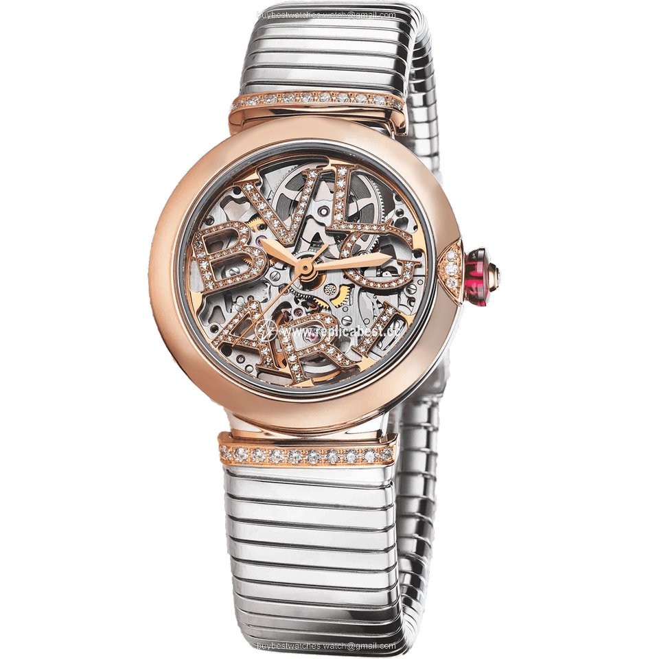 Bulgari Lucea Womens watch Automatic Gold Steel 103093 LU33SKD1SPGS.T