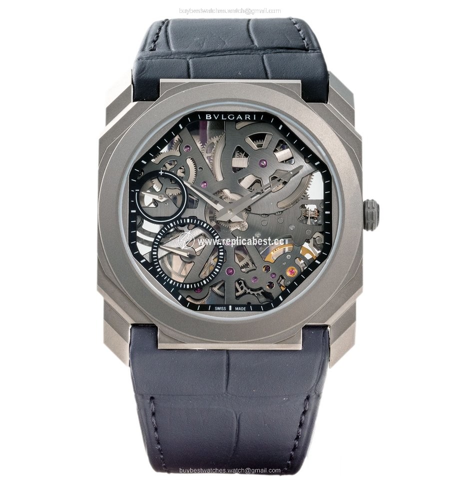Bulgari Octo Mens watch Unisex Manual winding Titanium 102714 BGO40TLXTSK
