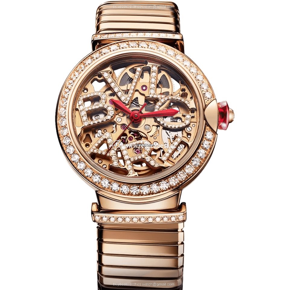 Bulgari Lucea Womens watch Automatic Rose gold 103134 LUP33SKD1GDG.T
