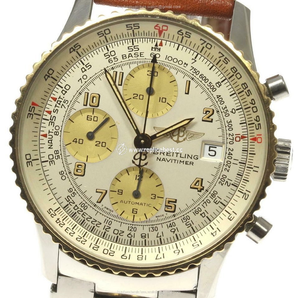 Breitling Navitimer Mens watch Unisex Automatic Gold Steel D13020