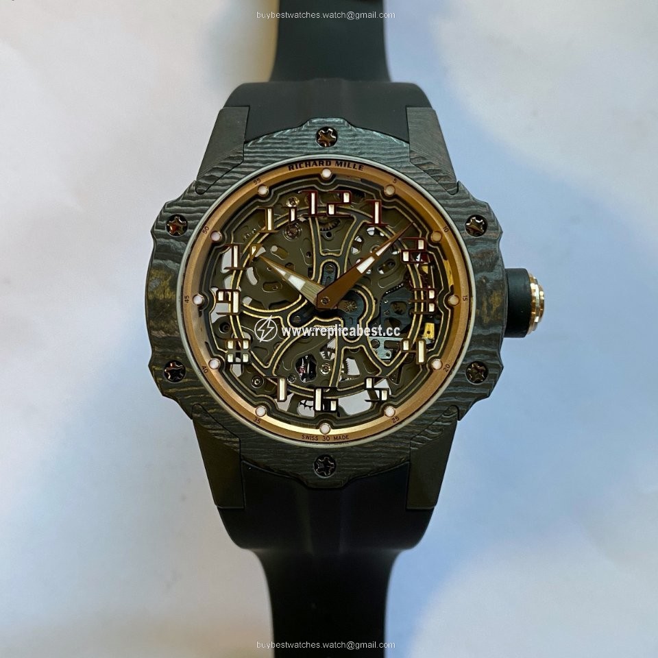 Richard Mille Mens watch Unisex Automatic Rose gold RM033-02