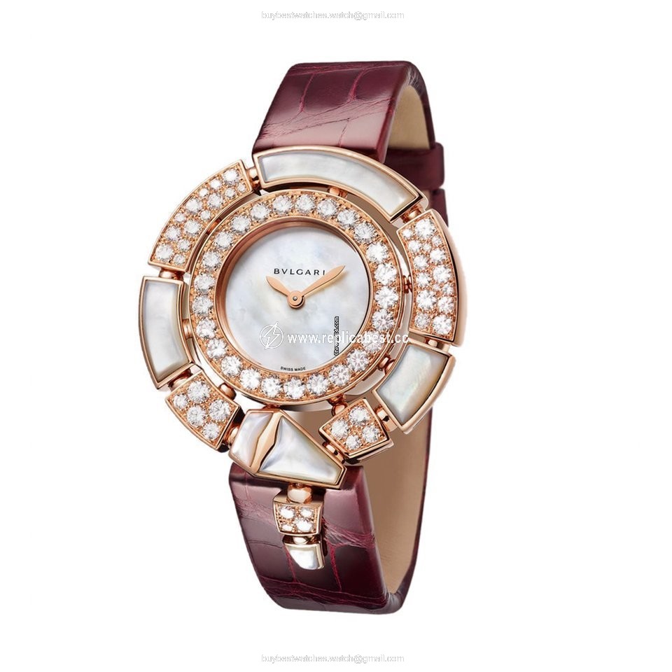Bulgari Serpenti Womens watch Quartz Rose gold 102872 SPP37WGDMOPL