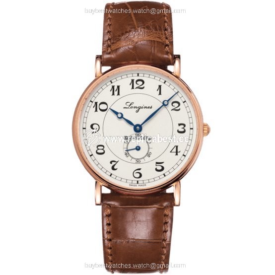 Longines Presence Heritage Mens watch Unisex Automatic Rose gold L4.785.8.73.2