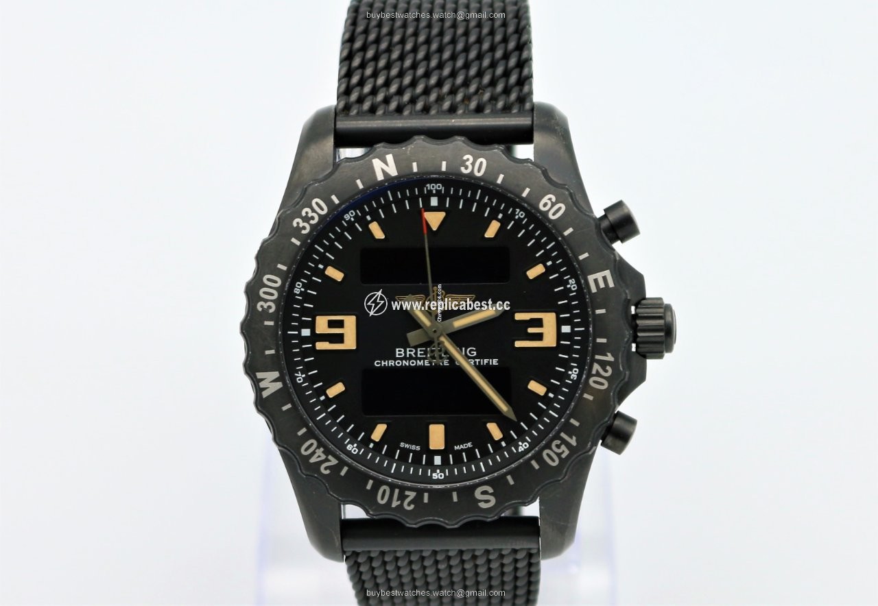 Breitling Chronospace Military Mens watch Unisex Quartz Steel M7836622