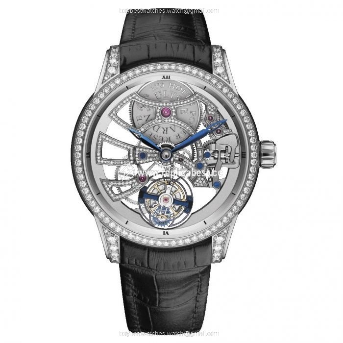 Ulysse Nardin Classic Skeleton Tourbillon Mens watch Unisex Manual winding White gold 1700-129BC