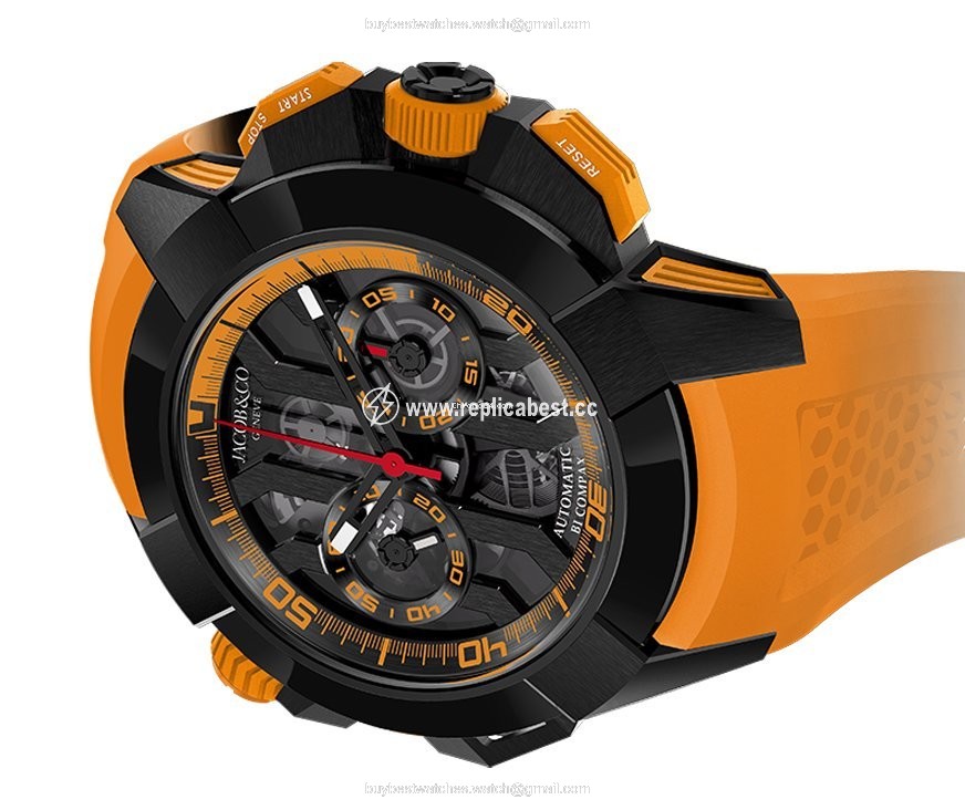 Jacob & Co. Mens watch Unisex Automatic Titanium EC313.21.SB.BO.E