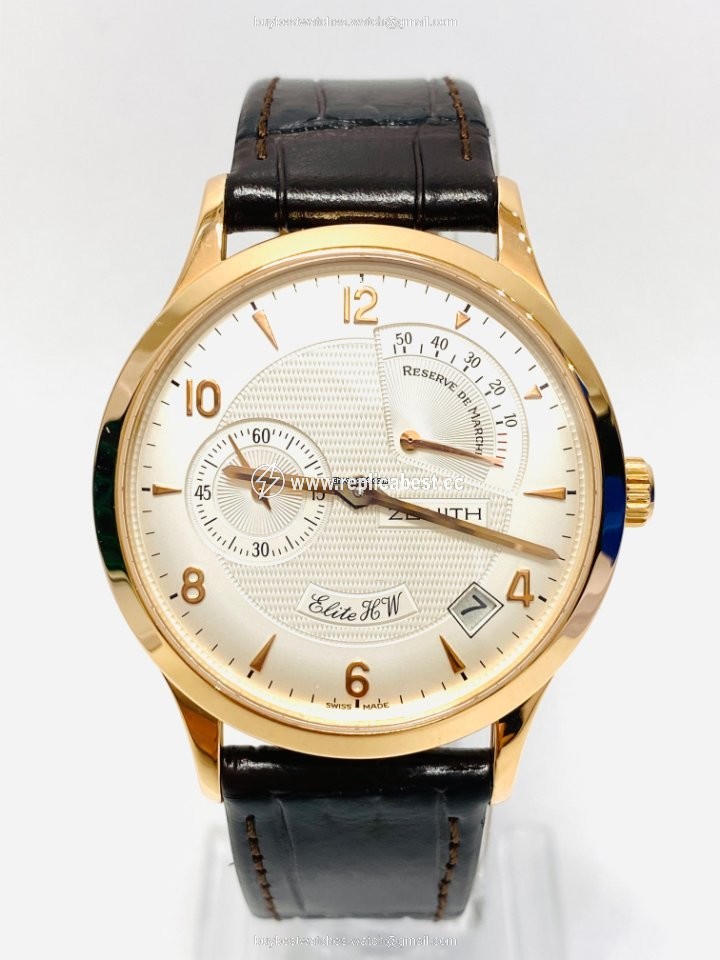 Zenith Elite Mens watch Unisex Manual winding Rose gold 17.1125.655