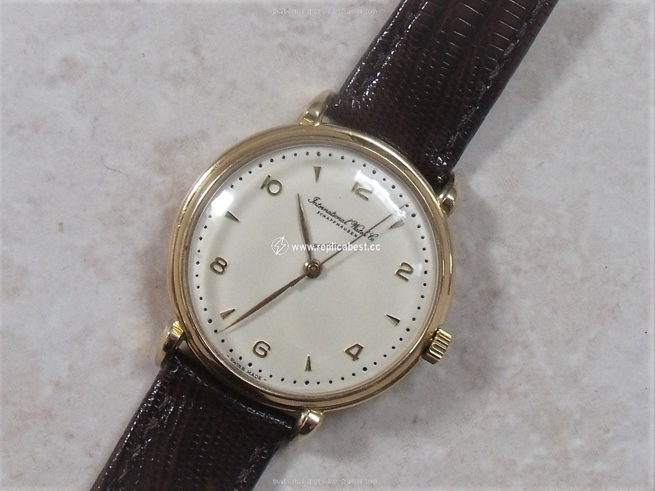 IWC Mens watch Unisex Manual winding Yellow gold 1251023
