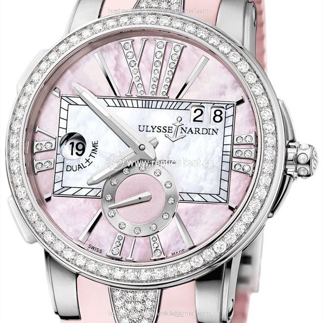 Ulysse Nardin Executive Dual Time Lady Womens watch Automatic Steel 243-10B-3C 397