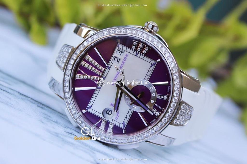 Ulysse Nardin Executive Dual Time Lady Womens watch Automatic Steel 243-10B-3C 30-07