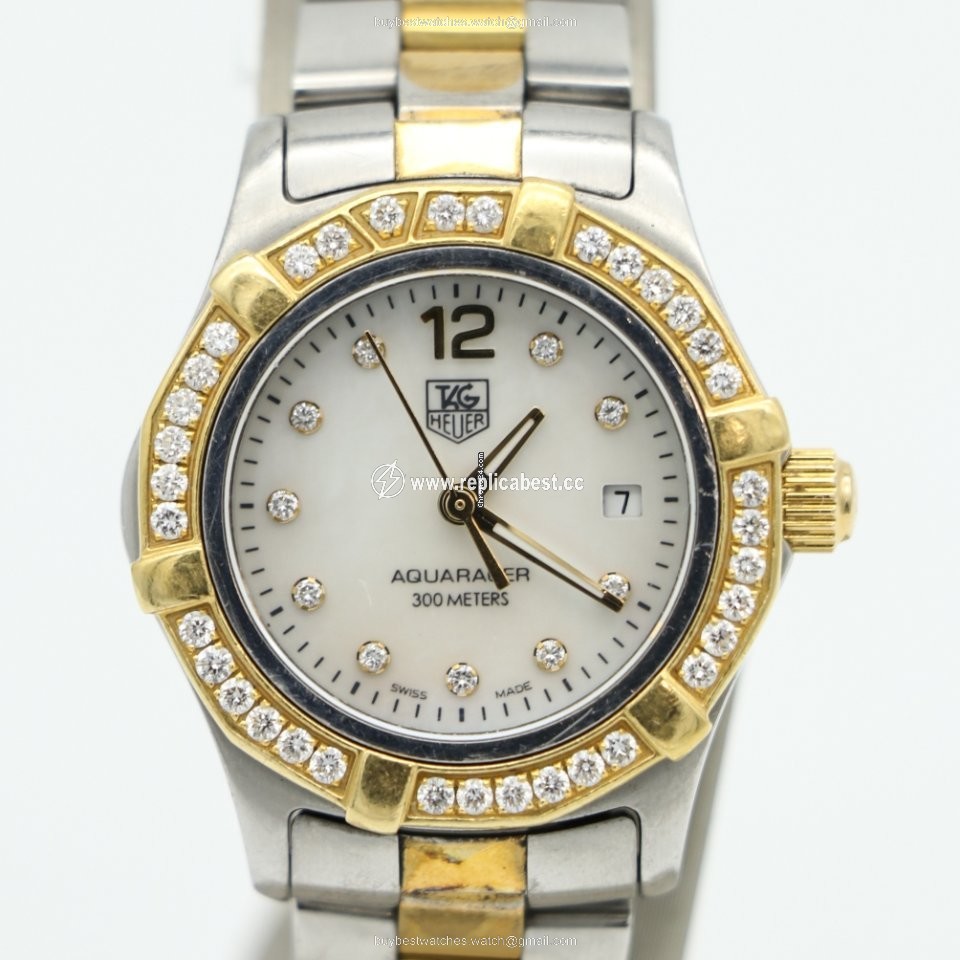 TAG Heuer Aquaracer Lady Womens watch Quartz Gold Steel WAF1450.BB0825