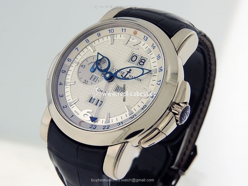Ulysse Nardin GMT + - Perpetual Mens watch Unisex Automatic White gold 320-60 60