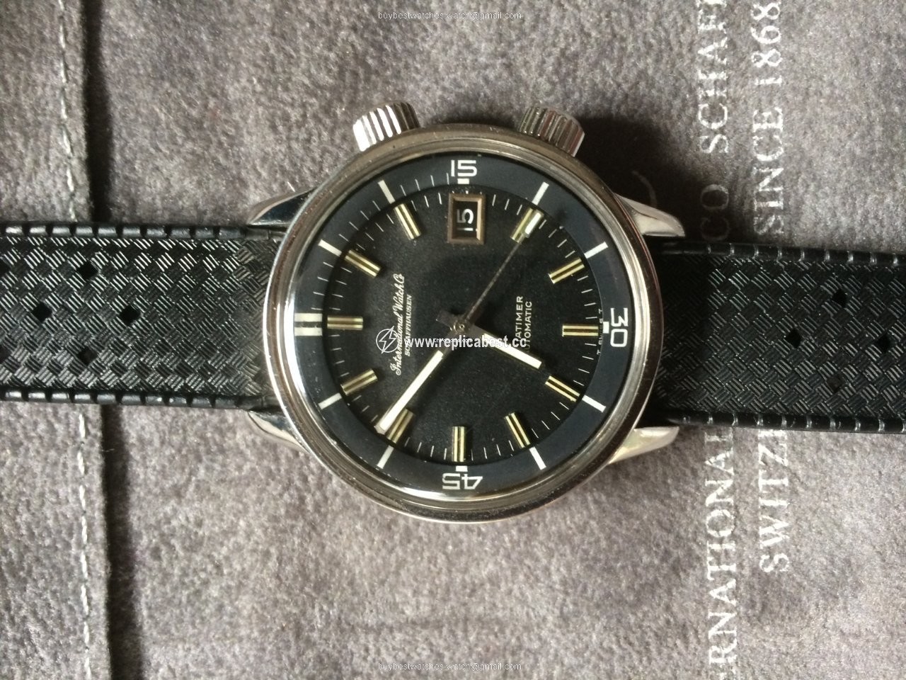 IWC Aquatimer Mens watch Unisex Manual winding Steel 812 AD Kompressor mit IWC Box