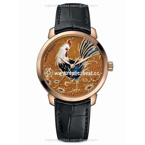 Ulysse Nardin Classico Mens watch Unisex Automatic Rose gold 8152-111-2 ROOSTER