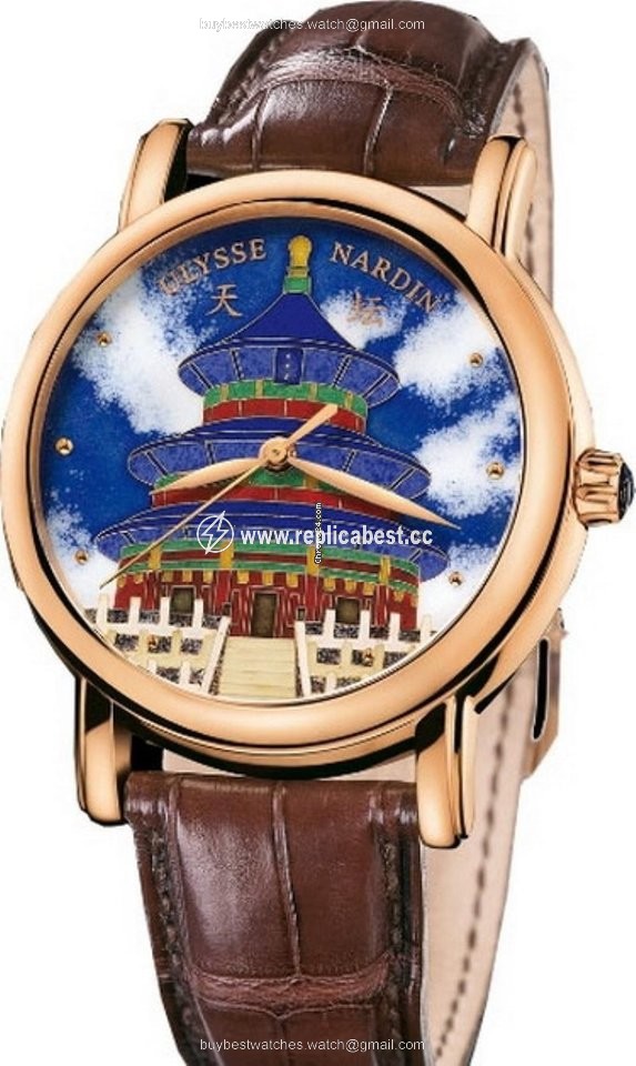 Ulysse Nardin San Marco Cloisonne Mens watch Unisex Automatic Rose gold 136-11 TEM