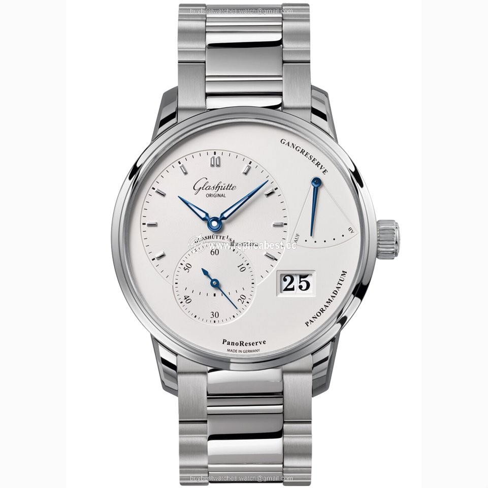 Glashutte Original PanoReserve Mens watch Unisex Manual winding Steel 1-65-01-22-12-24